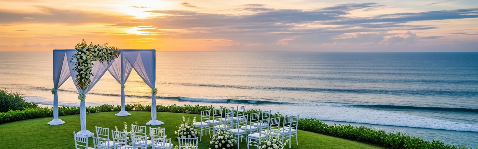 Breathtaking clifftop wedding ceremony in Bali